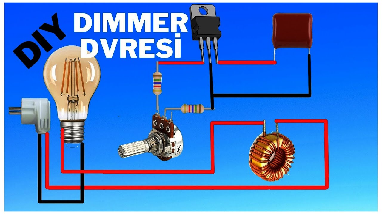 Dimmer Devresi Nasıl yapılır? | Dünyanın En Basit Dimmer Devresi