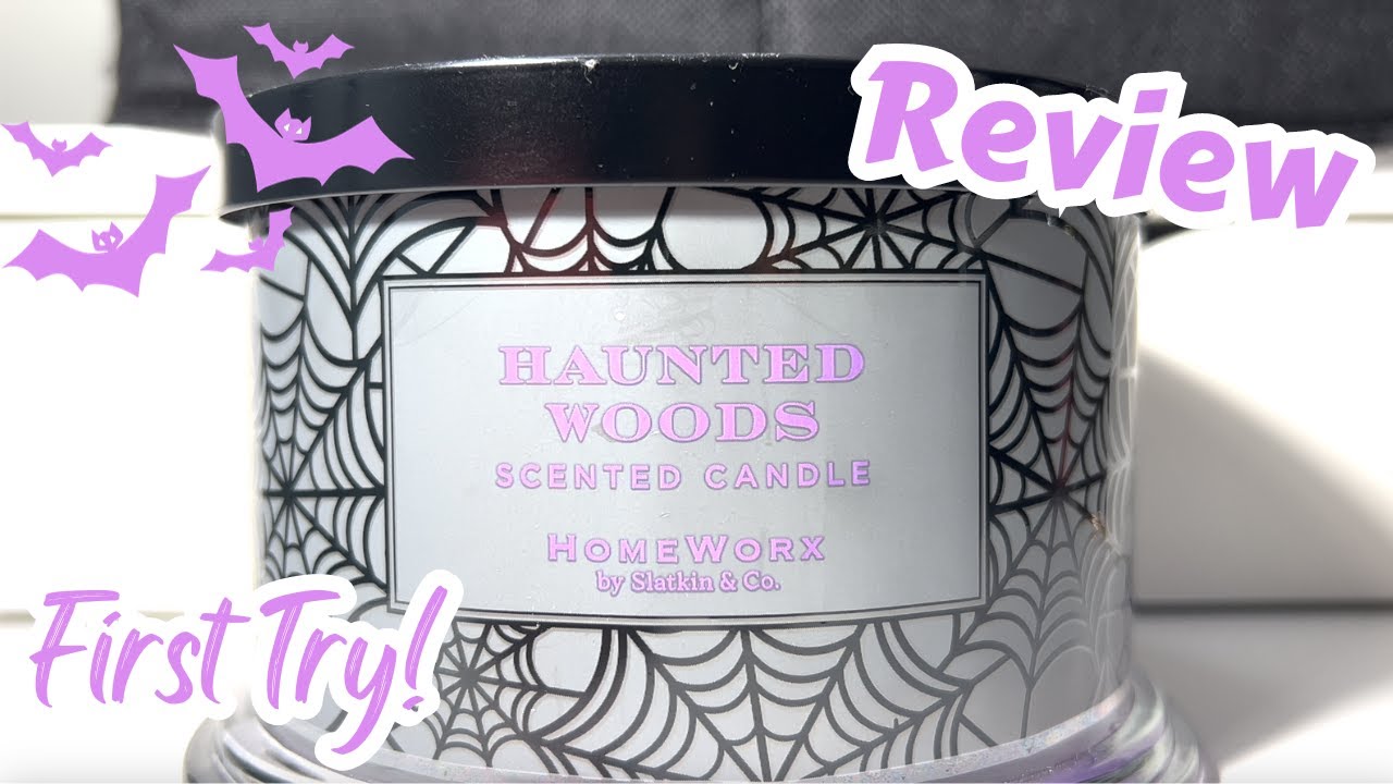 Haunted Woods Homeworx Candle Review | First Burn Impressions