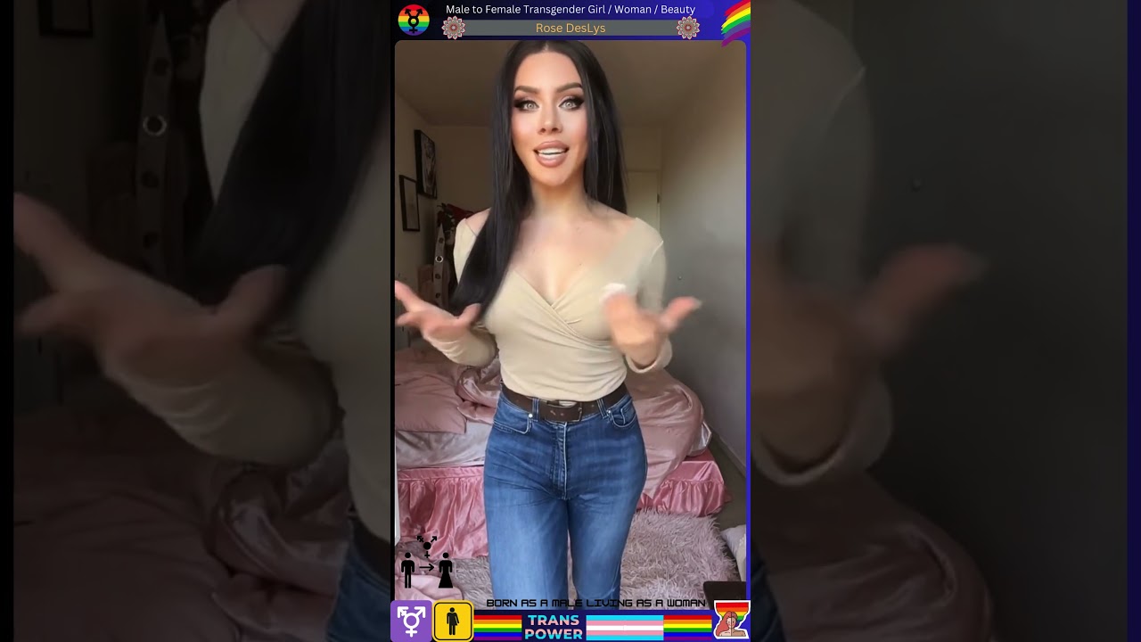Rose DesLys - MtF Trans Woman ( Miss T France 2024 🇫🇷👑) #shorts #mtf #lgbt #tg #ts #transgender