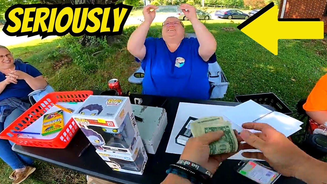 Being Called Names and Having My $100 Dollar Bill Checked at Garage Sales