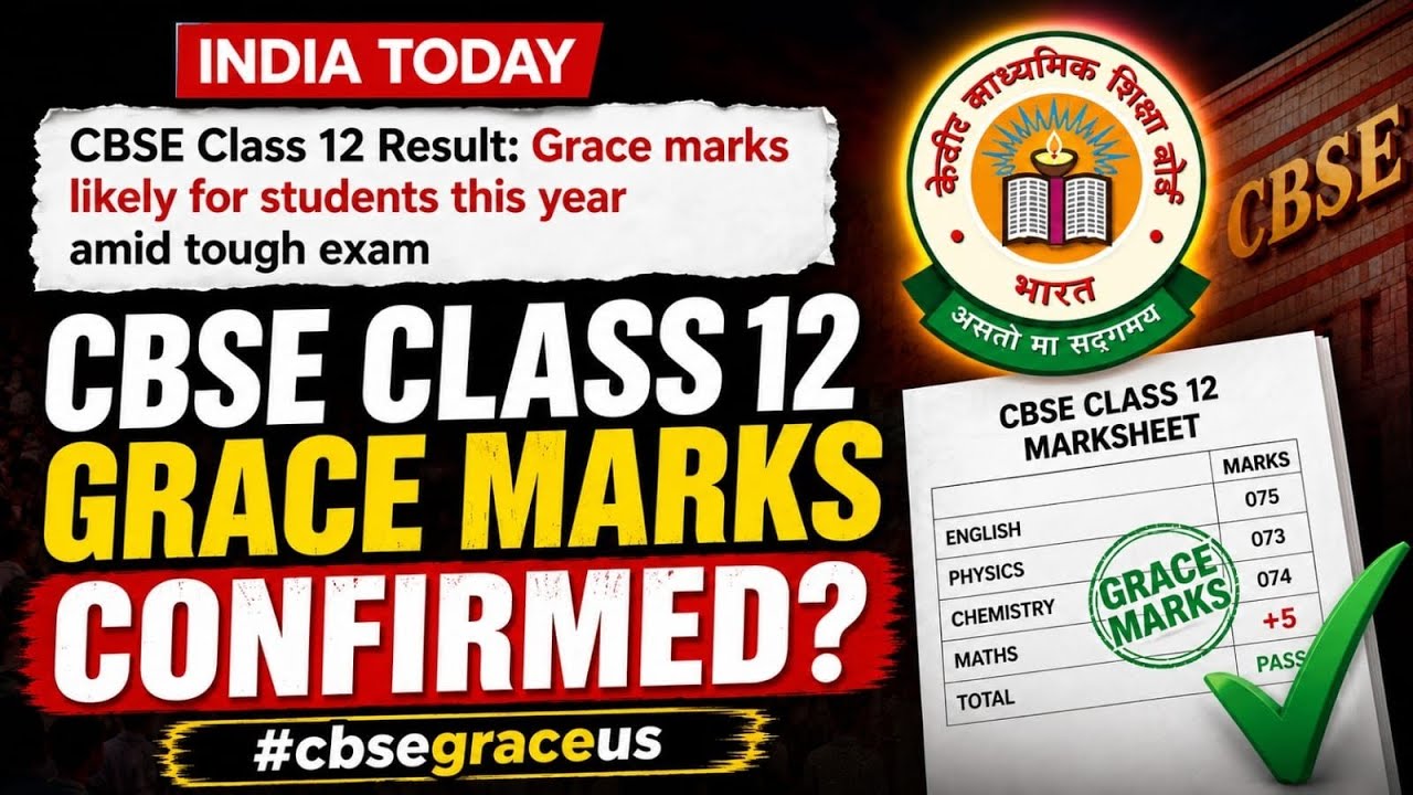 🔥 India Today Report: Big Update on CBSE Class 12 Grace Marks | CONFIRMED?
