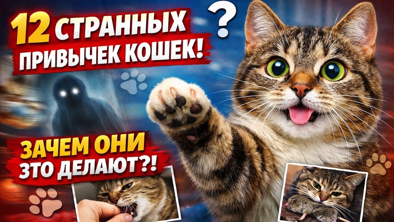 12 странных вещей, которые делают кошки — и зачем им это вообще нужно