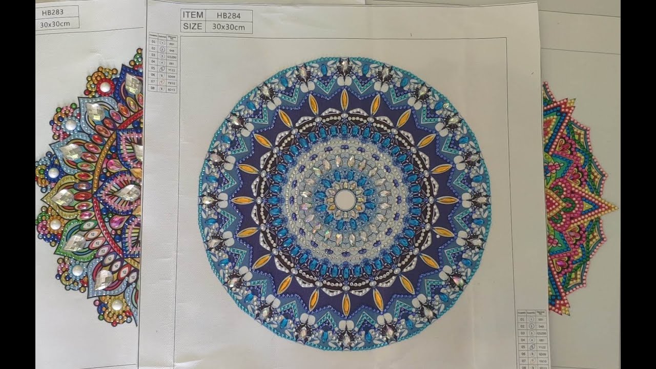 DP - Avis & R&eacute;alisation 3 jolis Mandalas #petitmoispetitsprojets  Diamond Painting  DPClub