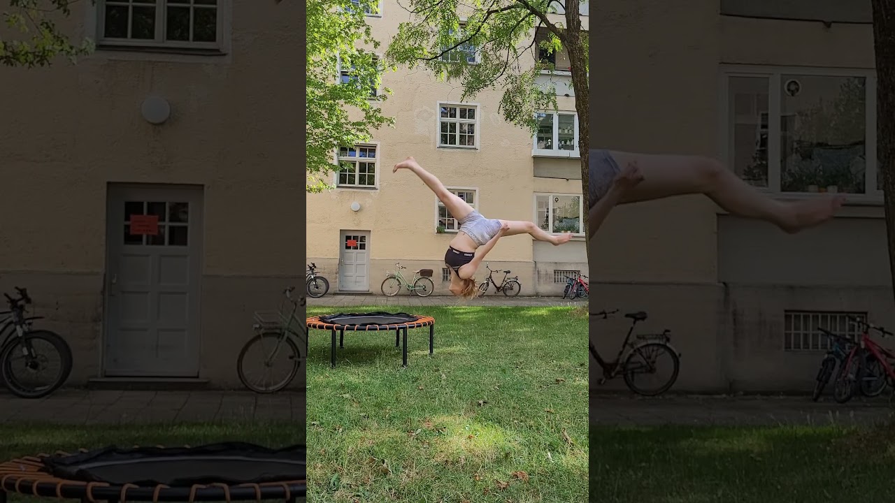 front aerial mini tramp #aerial #frontaerial #minitrampoline #trampoline #flips #gymnast #flipping