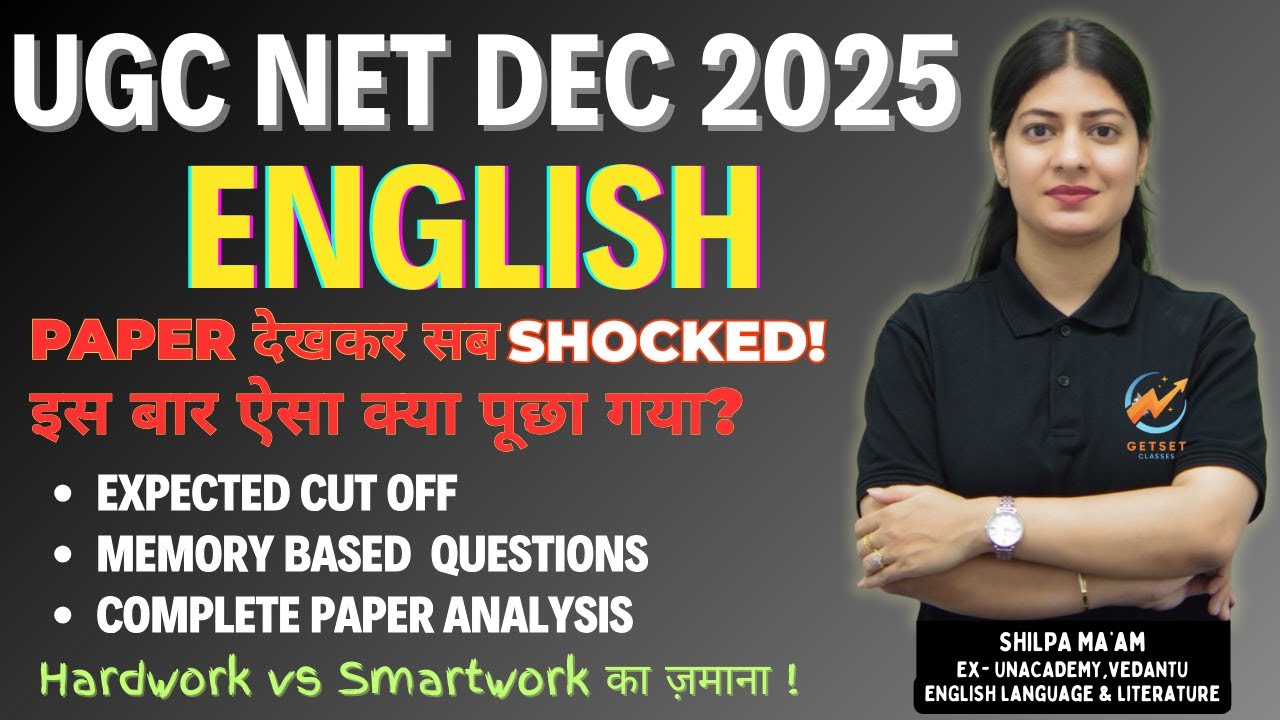 UGC NET (English) DEC 2025 क्या UGC ने पैटर्न चेंज किया है? 🤔Expected Cutoff & Analysis | Questions?