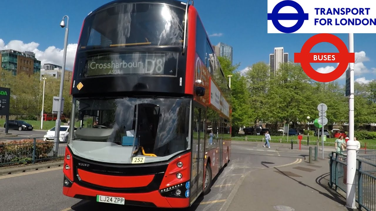 FULL ROUTE JOURNEY l London Bus Route D8 - Stratford to Crossharbour ASDA l 86218 LJ24 ZPP