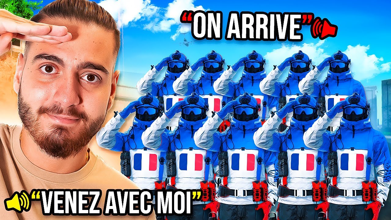 JE FAIS ÉQUIPE AVEC TOUS LES FRANÇAIS DE LA PARTIE...