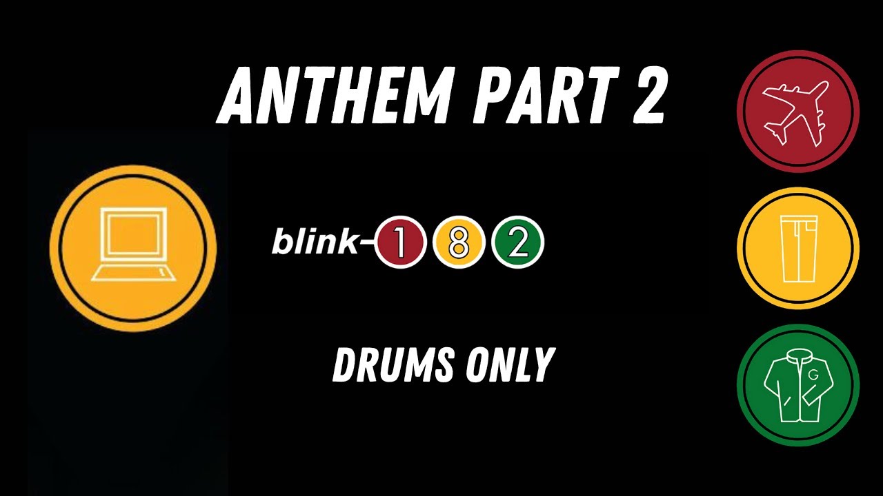 blink-182 - Anthem part 2 (Official Drum Track) #blink182 #drumsonly