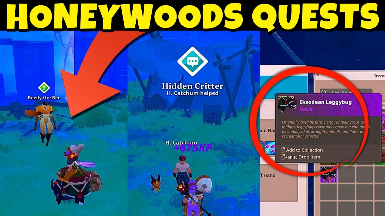 FAREVER Hidden Critters, Flower of the Flock & Forest Jump Quest Guide | Ladybug Mount!