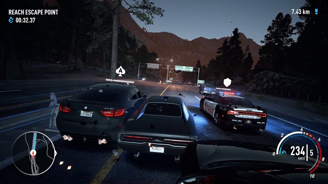Fast and Furious Dom's Dodge Charger vs Police - Need For Speed Payback