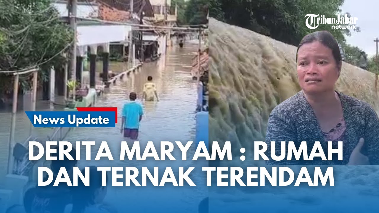 TANGIS MARYAM Di Tengah Banjir Saat Sungai Cipunagara Meluap, Rumah & Ternak Terendam