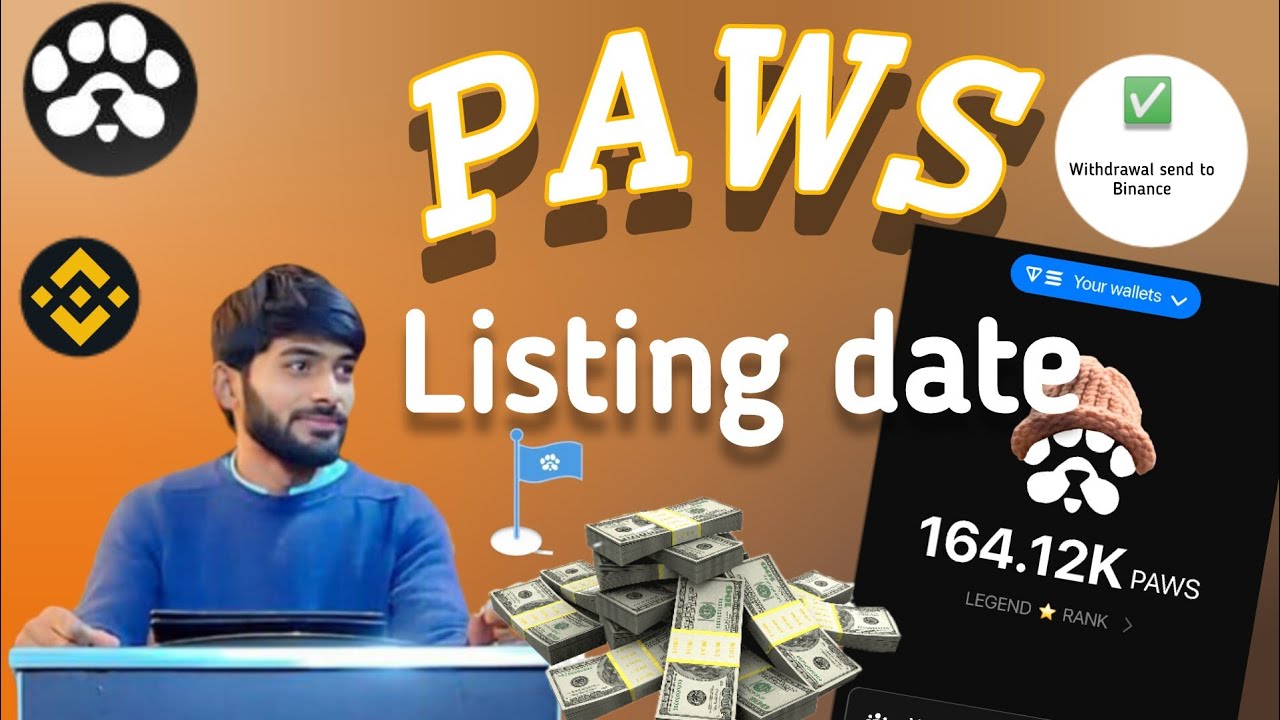PAWS AIRDROP LISTING DATE & PRICE || PAWS TGE TOKEN WITHDRAW ON Binance |paws airdrop update