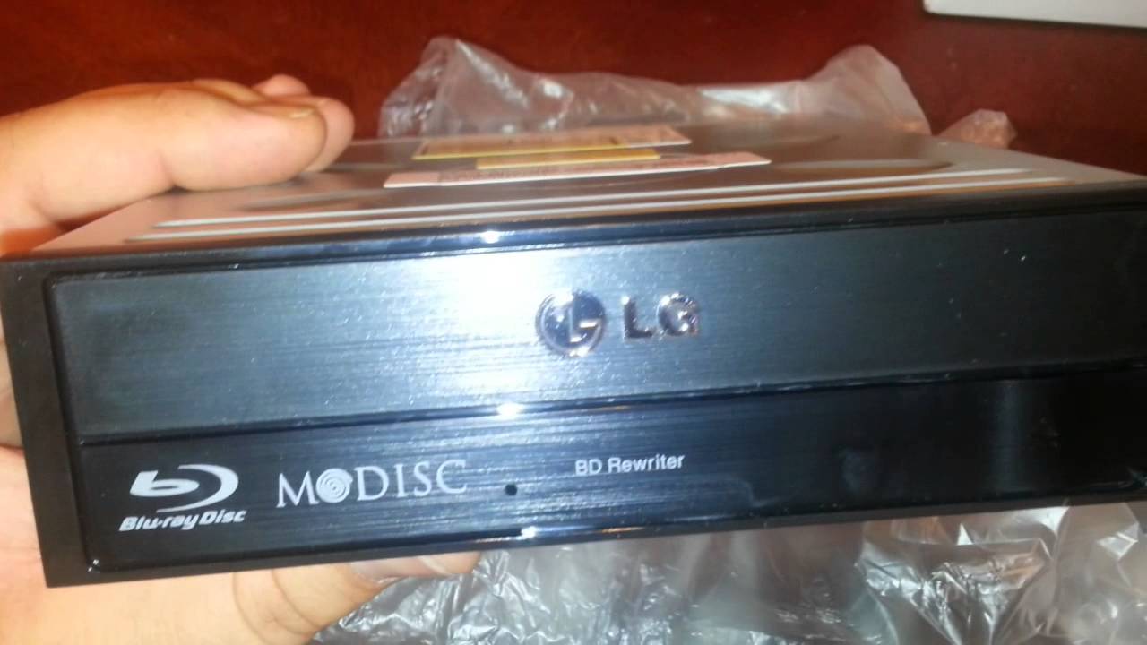 LG Blu-ray disc rewriter unboxing