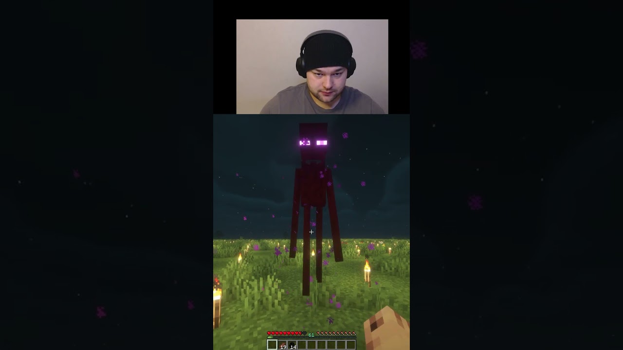 Убийство безоружного Эндермена в Minecraft, день 93 #короткие #вирусныекороткие