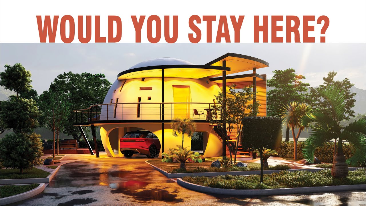 #easyideas 008 &ndash; Dome Stilt House: Flood & Stormproof Design. BIM Revit in LUMION 4K