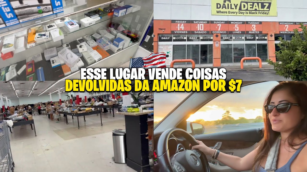 GALPÃO QUE VENDE COISAS DEVOLVIDAS DA AMAZON POR APENAS 7 DÓLARES EM ORLANDO