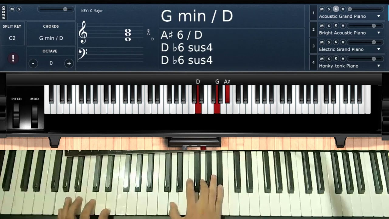 伴奏教学 弹琴歌唱赞美你