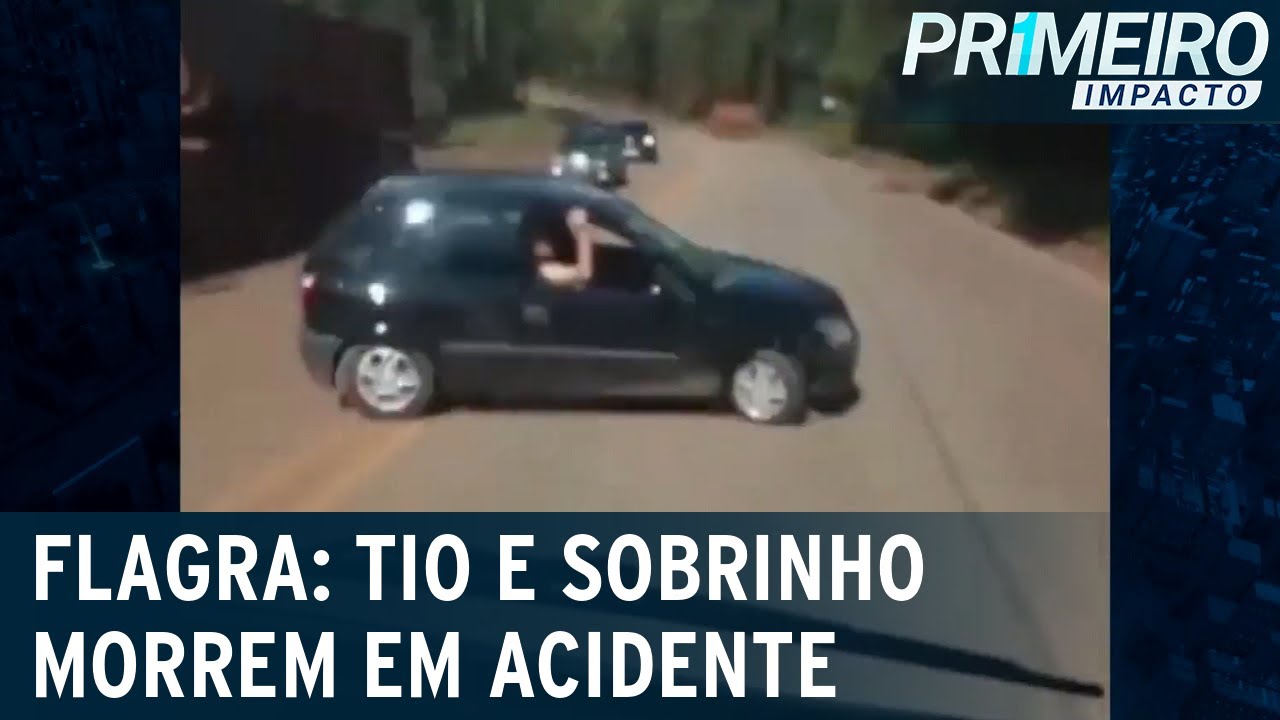 Tio e sobrinho morrem em acidente filmado por outra vítima | Primeiro Impacto (15/03/23)