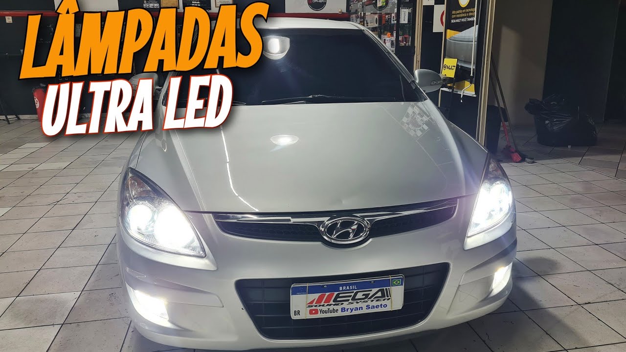 Hyundai I30 2012 Lâmpadas Led 16000lmns + Led Ré e Placa + Adaptação Lanternas Traseiras