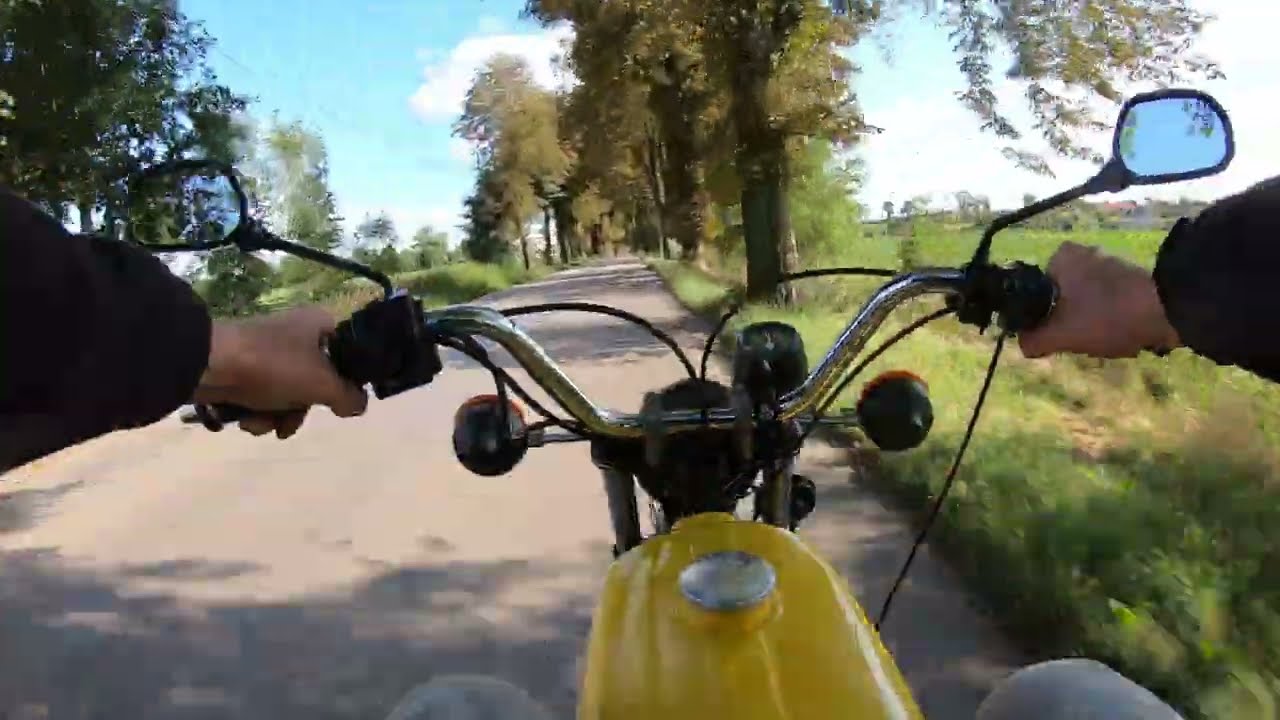 Simson S51 nowy nabytek pierwsza dłuższa trasa.