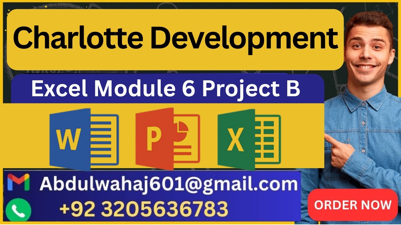 Charlotte Development Excel Module 6 SAM Project B #cengage