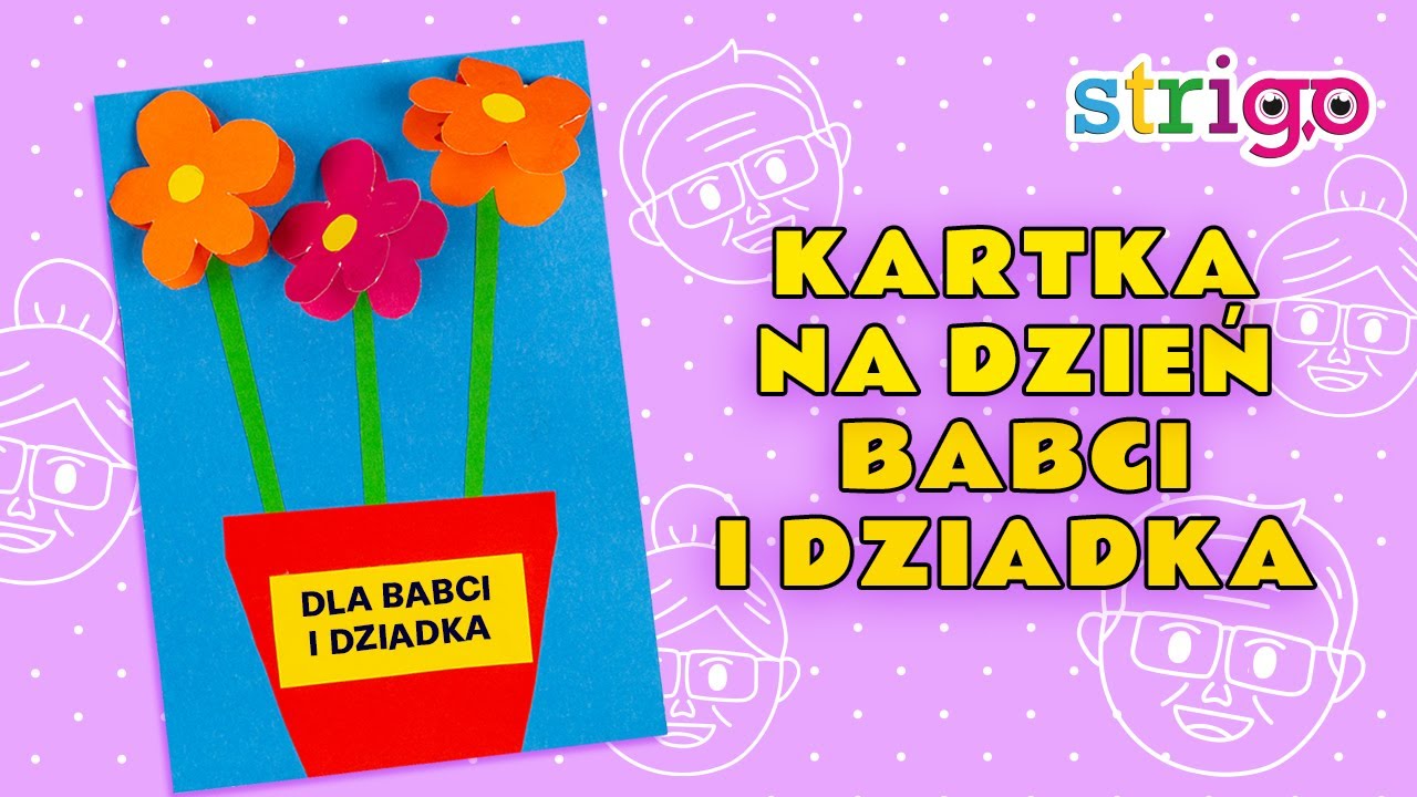 Jak zrobić laurkę z kwiatami na Dzień Babci i Dziadka? Praca plastyczna - DIY dla dzieci!