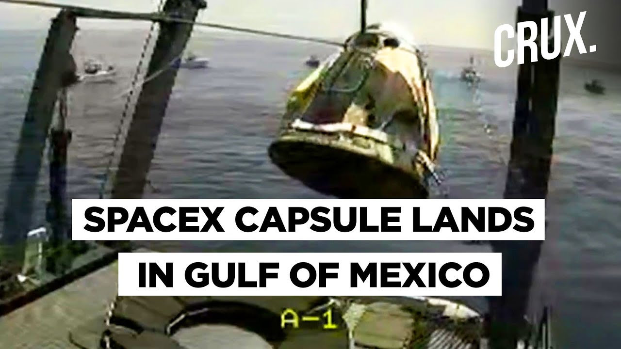 SpaceX's First Manned Mission Makes Successful Splashdown | Elon Musk