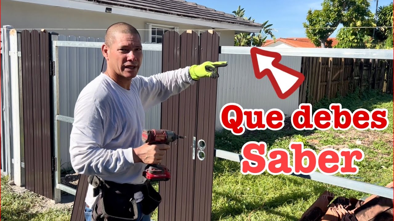 Dura fence Como instalar las puerta de una cerca