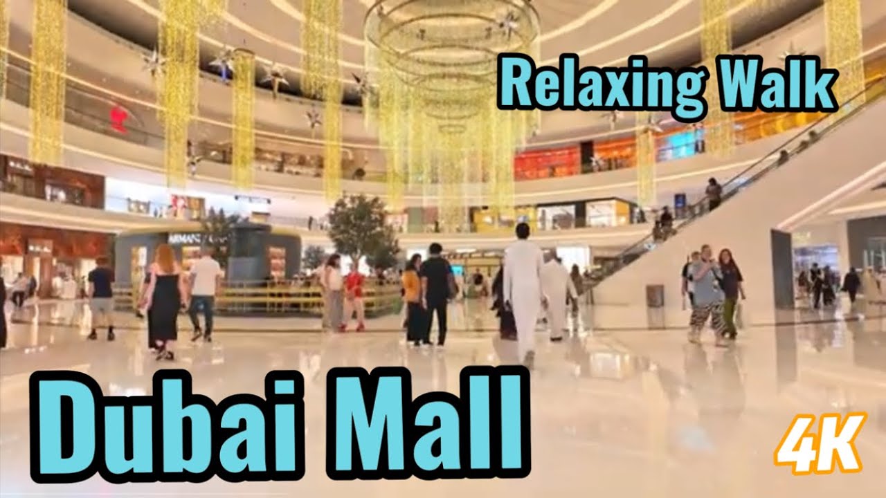 Relaxing Walk At The Biggest Shopping Mall In Dubai