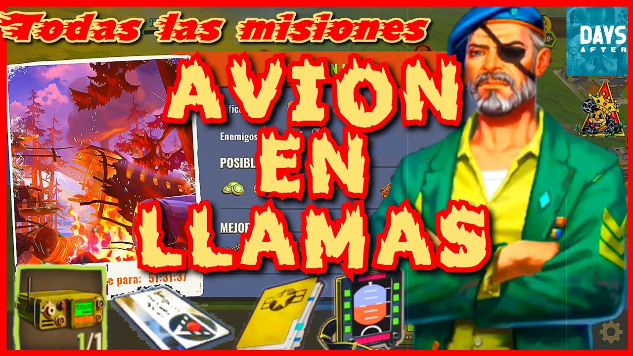 🧟 DAYS AFTER SURVIVAL / TODAS LAS MISIONES DEL AVION EN LLAMAS / EXPLICACION Y REVISION / GUIA