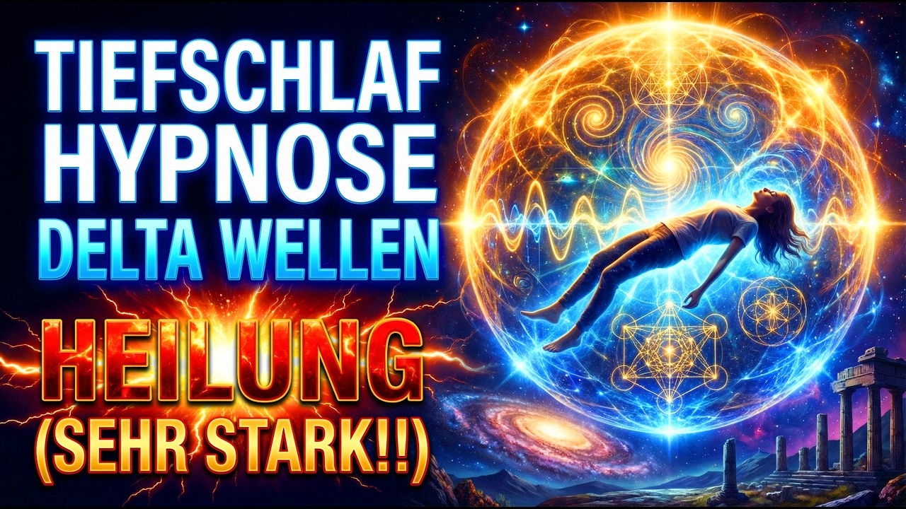 Tiefschlaf Hypnose 🌙 Delta Wellen Heilung (SEHR STARK!!)