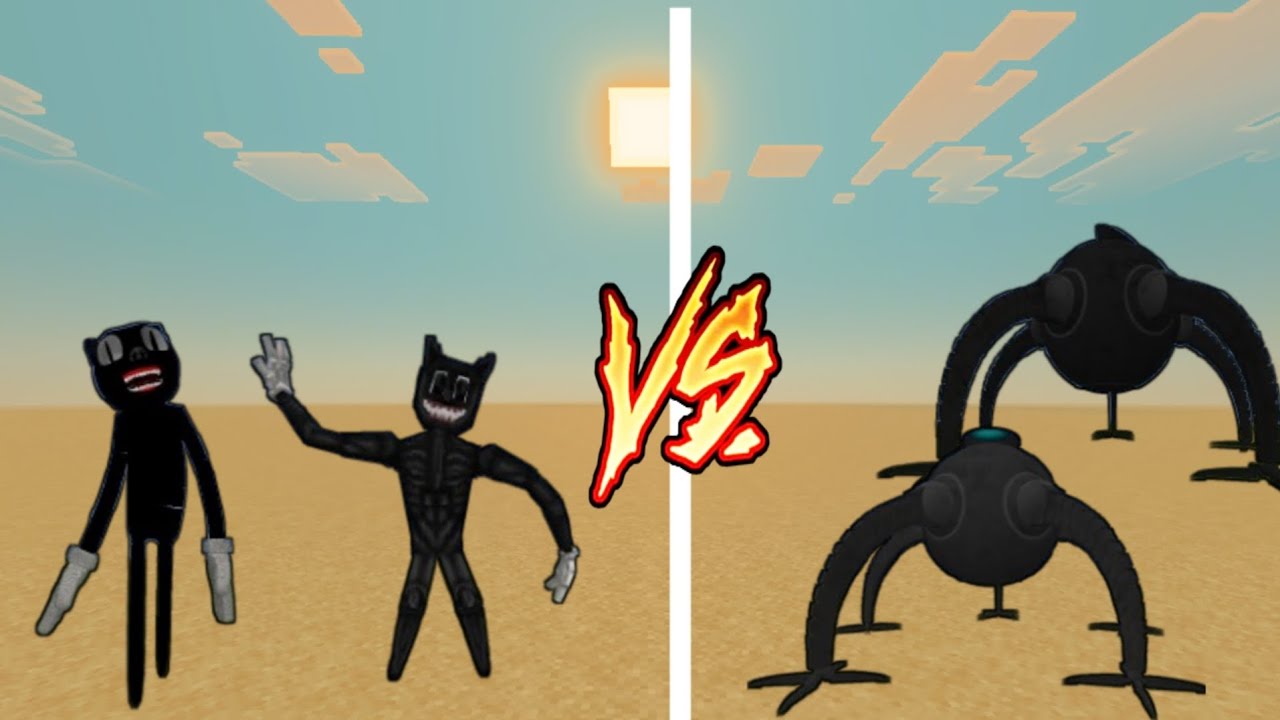 Team Cartoon Cat vs Team Omnidroid Minecraft - Minecraft Mob Battle 