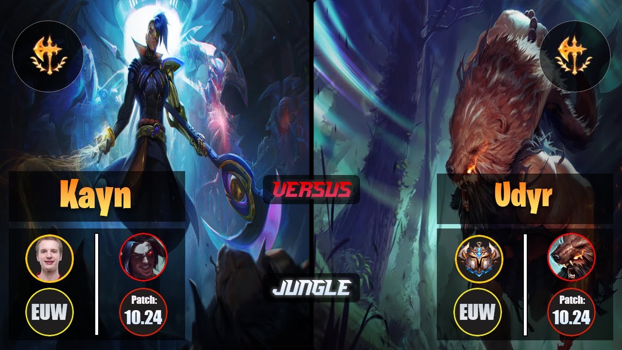 Jankos KAYN (Jungle) [Conqueror] VS UDYR - Challenger EUW Patch 10.24