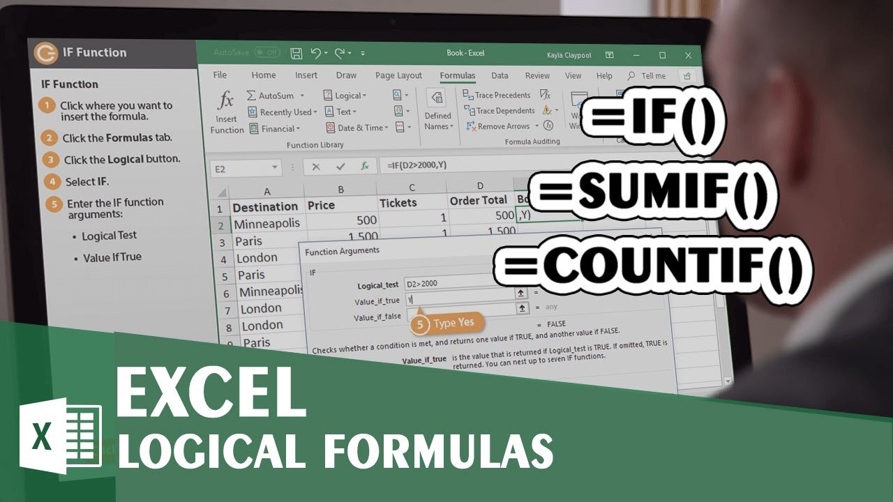 IF, SUMIF and COUNTIF Functions | MS EXCEL Tutorial | WPS OFFICE | Logical Formulas in EXCEL