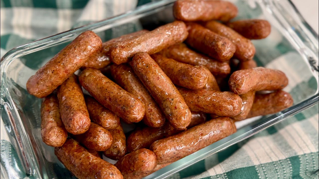 Saturday breakfast with some fried sausage
