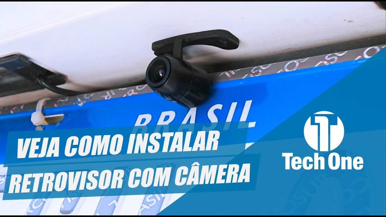 Como instalar Retrovisor e Câmera Tech One