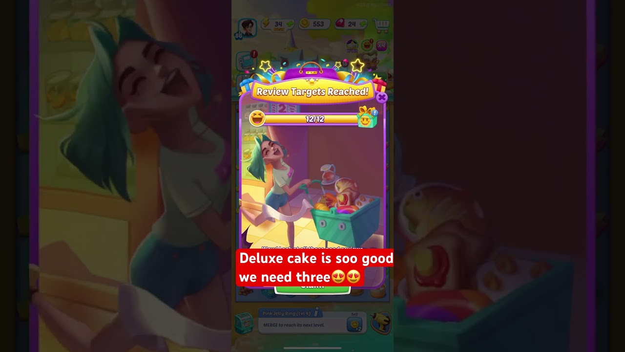 Gossip harbor | deluxe dream cake is soo good #gossipharbor #merge #games #shorts