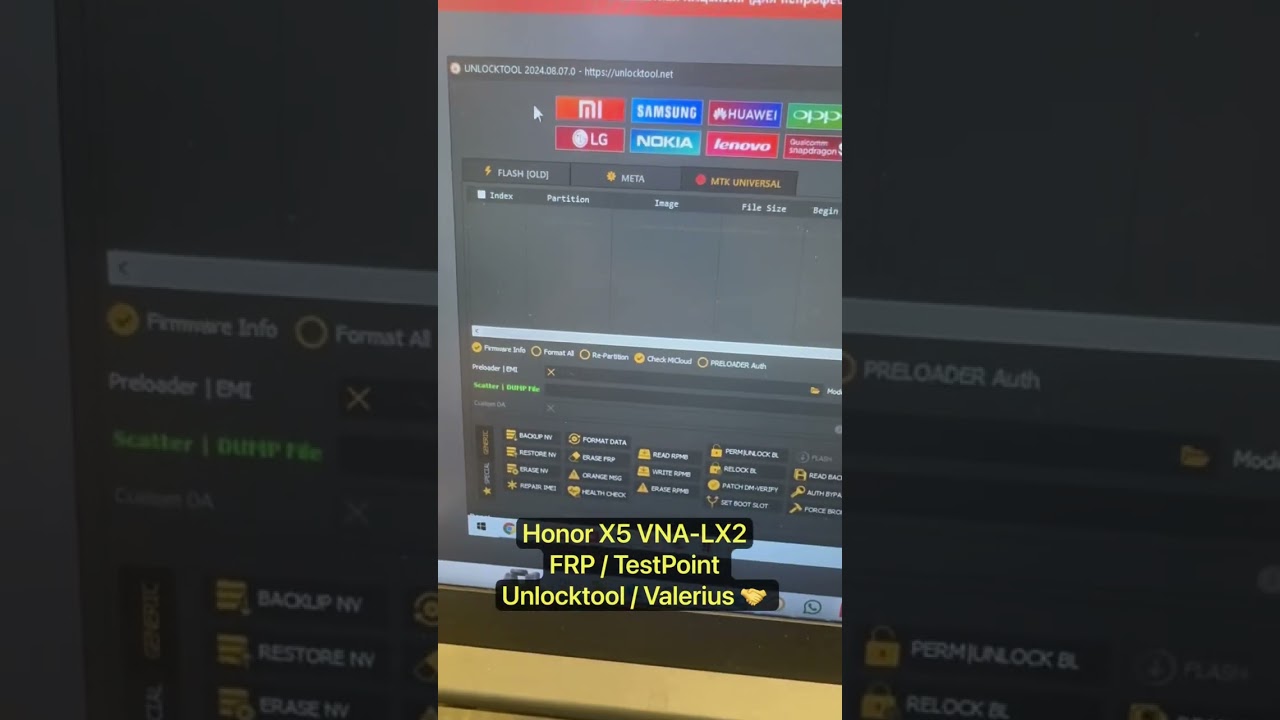 FRP HONOR X5 VNA-LX2 Сброс Аккаунта Гугл / Testpoint / Unlocktool #valerius #frp