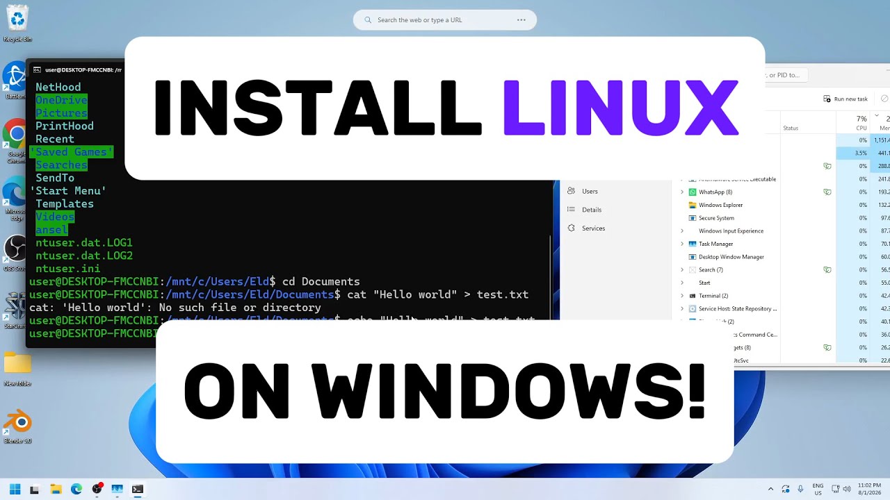 How to Install Linux on Windows Using WSL (Windows 10 & 11) 🐧💻