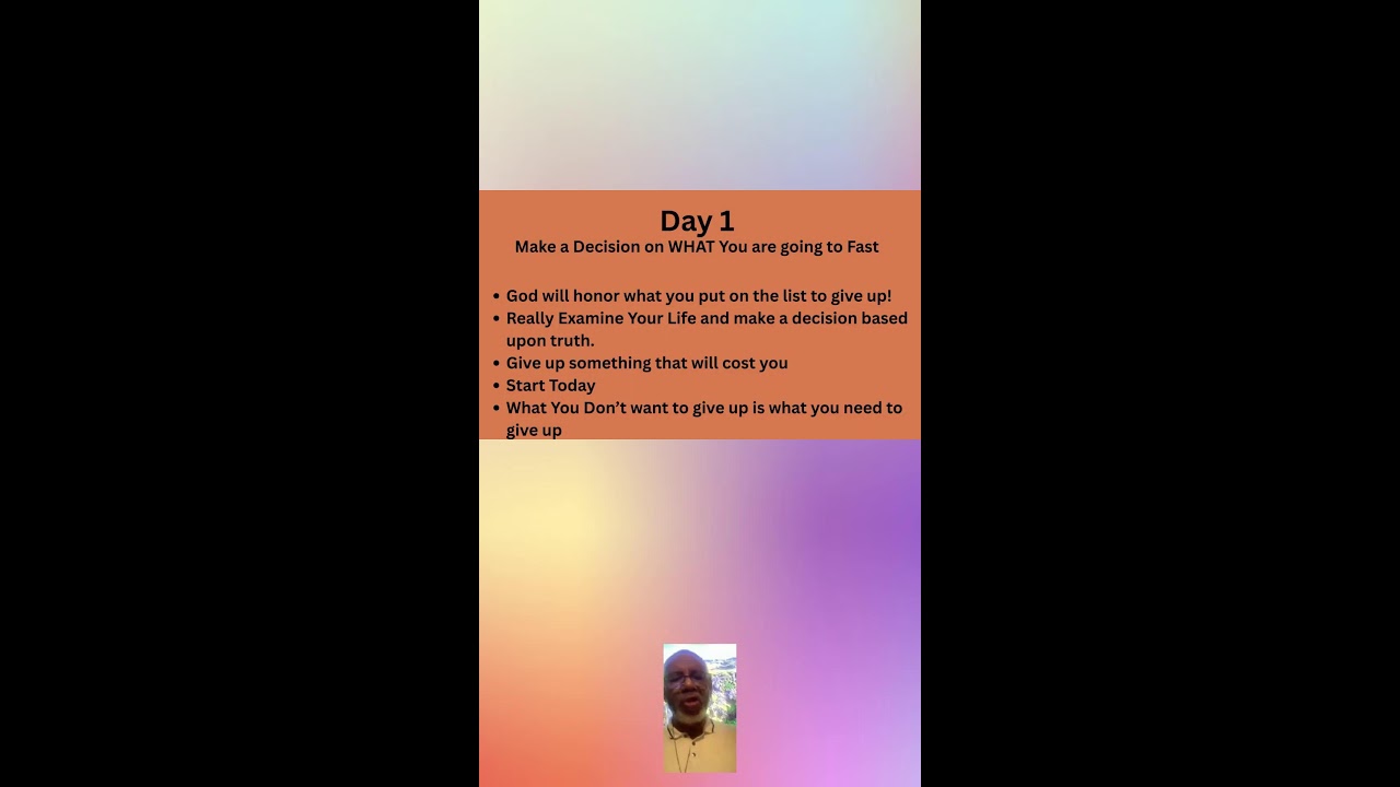 Wake-Up With Pastor 1/5/26 Fasting and Prayer: Lesson 1 📱