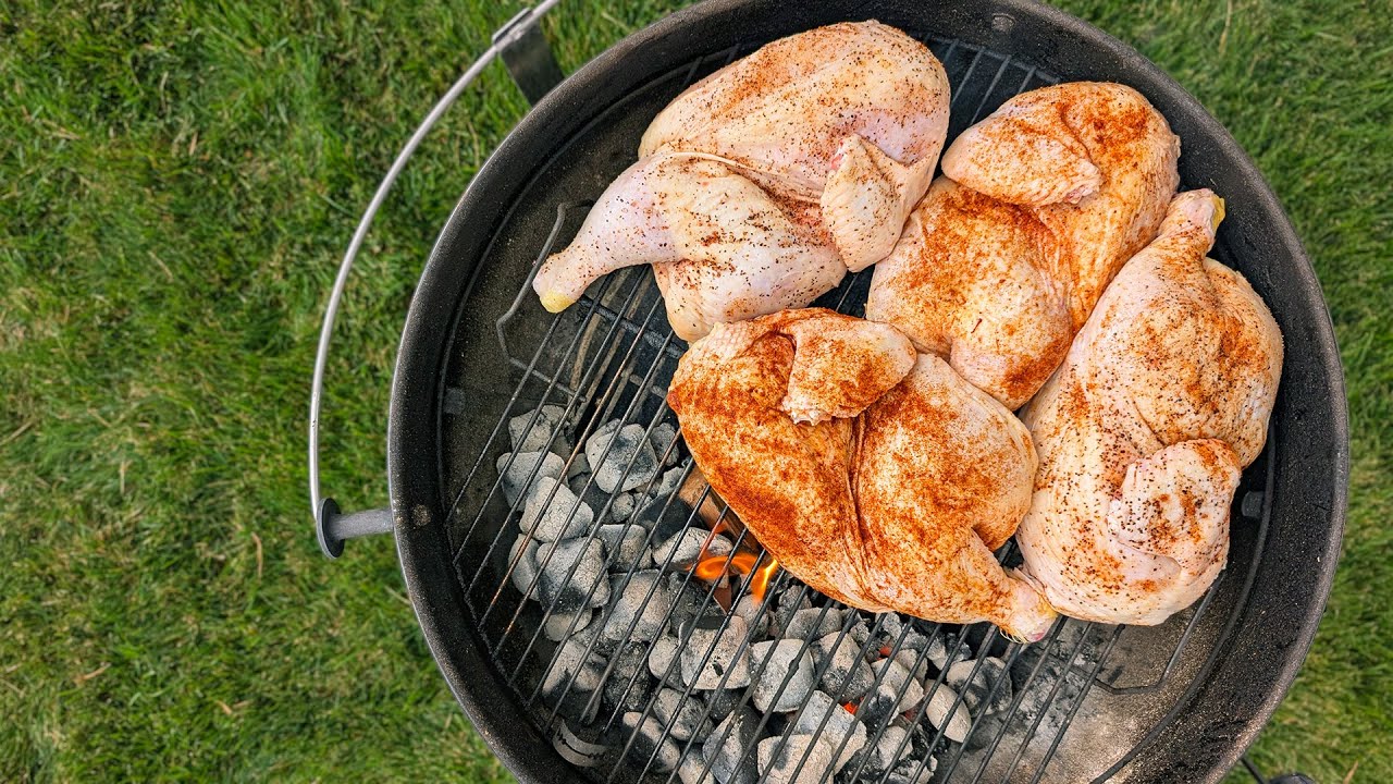 Old School Smoked Chicken Halves: Classic Weber Kettle Method