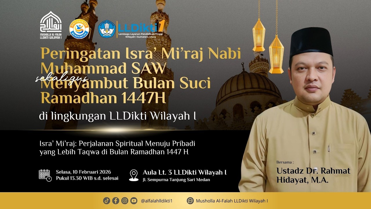 Peringatan Isra Miraj 1447 H LLDikti Wilayah I