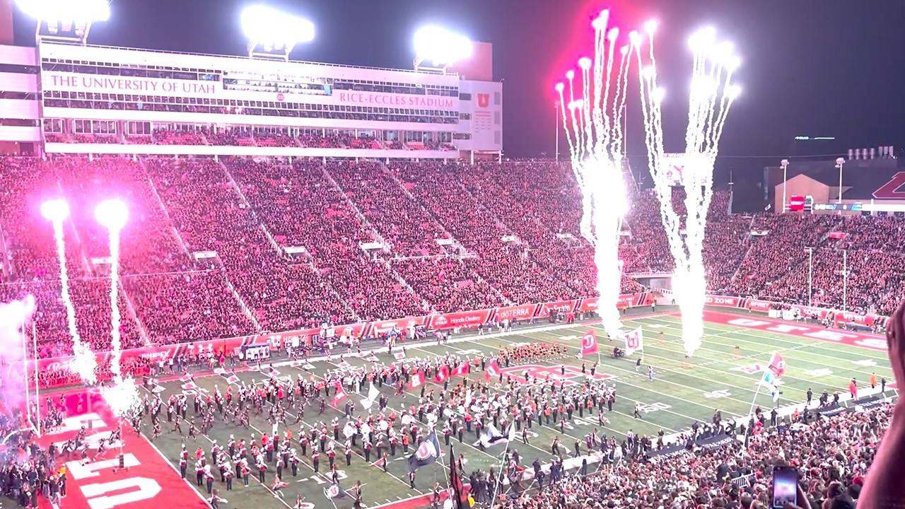 Utah vs Arizona DARK MODE Epic Tunnel Entrance Rice Eccles Stadium