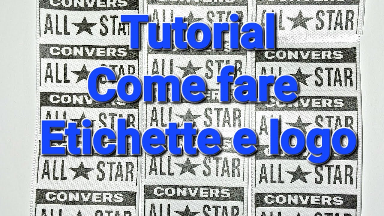 Tutorial                  Come Creare etichette e loghi