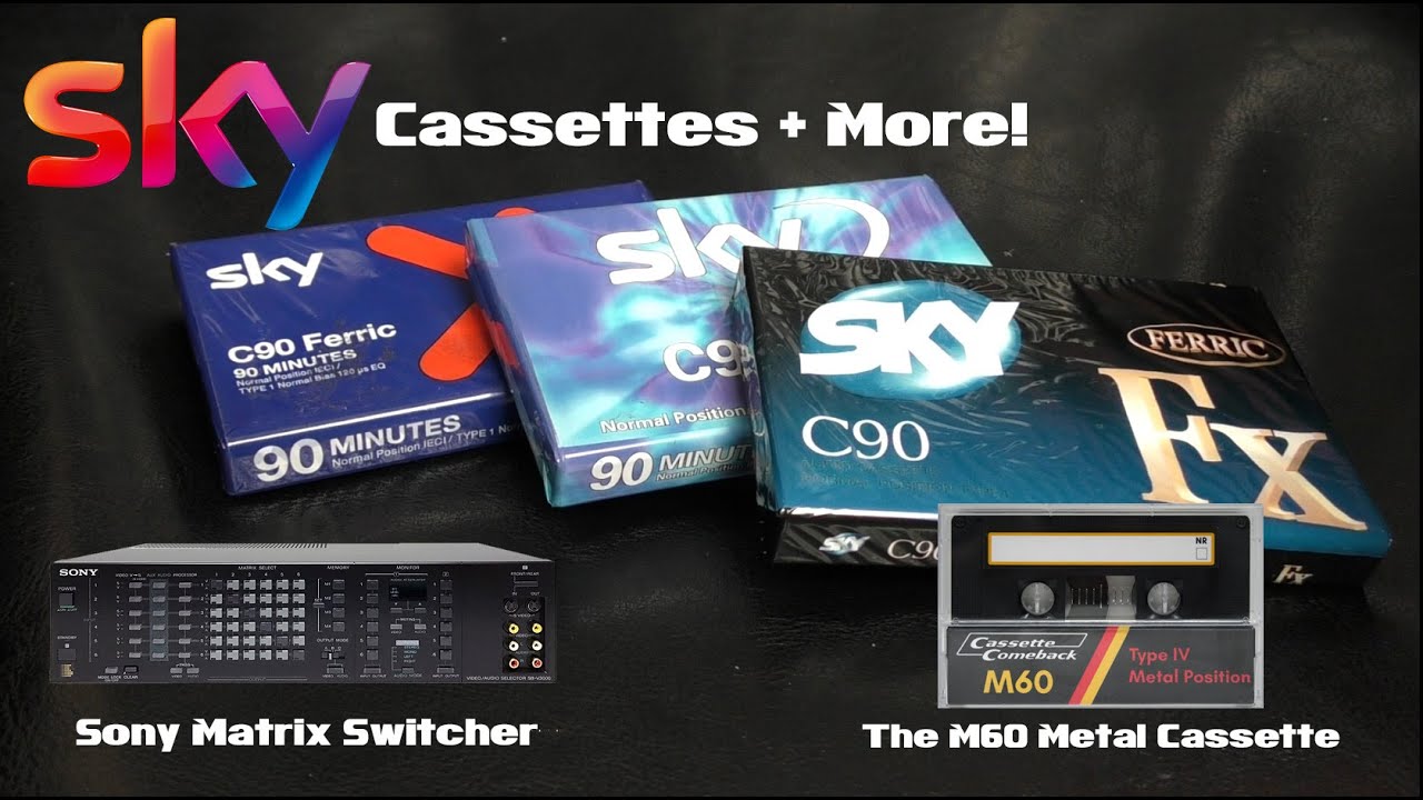 Sky Cassettes / Sony SB-V3000 Matrix Switch / Cassette Comeback M60 Metal Cassettes - 3 in 1 Video