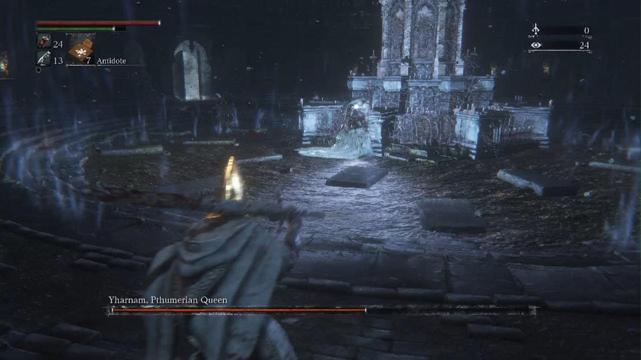 Beating Yharnam pthumerian queen