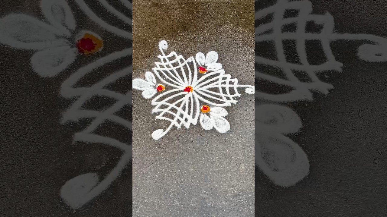 Simple Kolam / Daily Rangoli / Easy Kolam #muggulu #shorts
