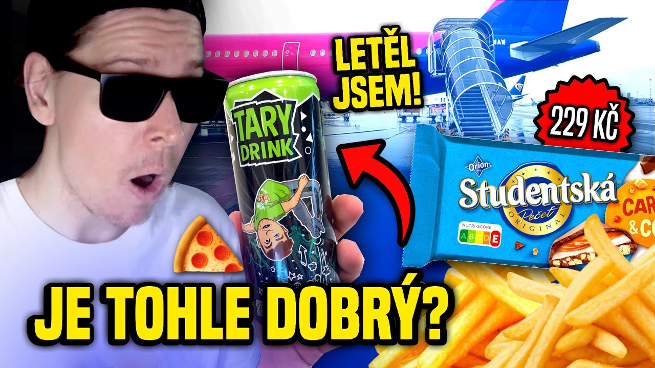 OCHUTNAL JSEM! 😅 odletěl jsem pryč, TARY DRINK a DRAHÉ dobroty...
