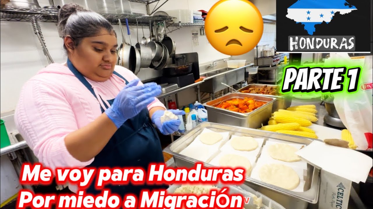 Hondureña se va por miedo a migración 😮