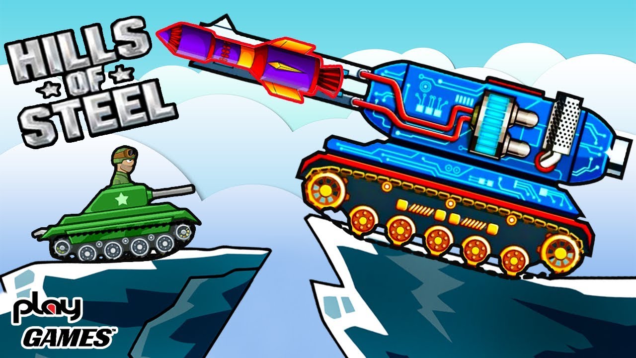 ВРАГ не ПРОЙДЕТ! БИТВА против ТАНКА МАМОНТ! Безумная ИГРА Hills of Steel от Play Games